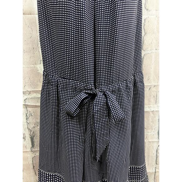 Ann Klein Womens Polka Dot Pleaded Midi Dress Size 12 100% Polyester - Picture 4 of 13